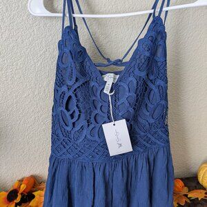 Jessica Simpson Royal Blue Lace Top - NWT